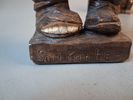 4 Figuriner & 3 tavlor. Gips, Made in Danmark.
