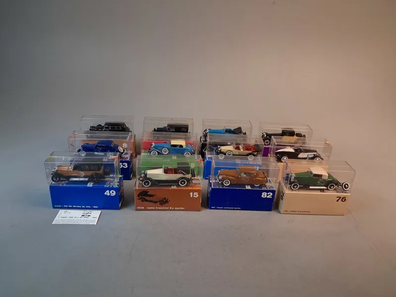 12 Samlarbilar, Rio, Skala 1/43, Italy, originalkartonger.