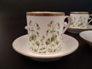 Kaffeservis delar Hackefors "Linnea Borealis" 6 Koppar, fat & assietter.