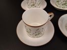 Kaffeservis delar Hackefors "Linnea Borealis" 6 Koppar, fat & assietter.
