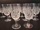 INGEBORG LUNDIN. 12 Likörglas, "Elisabeth" Orrefors.