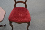 2 Stolar Rokoko-stil & pelarbord med intarsia.