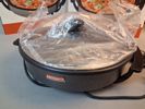 3 Pizzapannor. Elektrisk 1400W, 36cm i diam. Menuett.