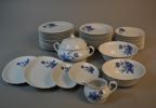 Matservis. "Classic Romance" Echt Cobalt, Svaneholm, 47 delar.