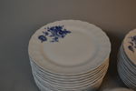 Matservis. "Classic Romance" Echt Cobalt, Svaneholm, 47 delar.