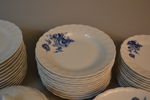 Matservis. "Classic Romance" Echt Cobalt, Svaneholm, 47 delar.