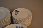 Matservis. "Classic Romance" Echt Cobalt, Svaneholm, 47 delar.