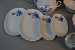 Matservis. "Classic Romance" Echt Cobalt, Svaneholm, 47 delar.
