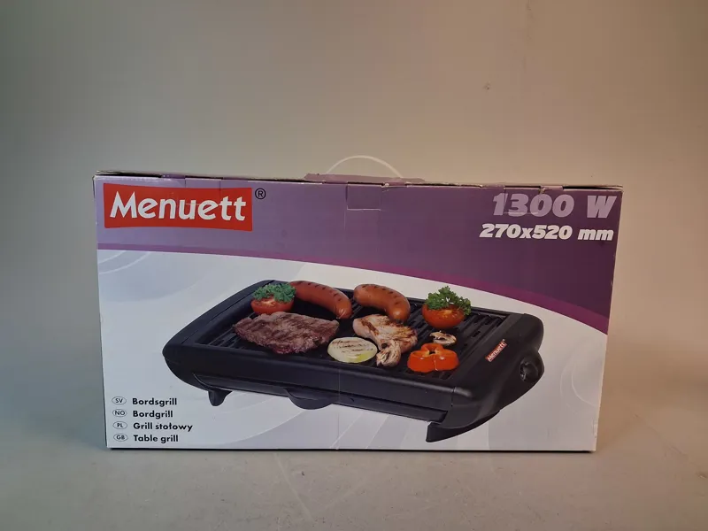 Bordsgrill. Menuett, oanvänd.