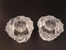 MARTTI RYTKÖNEN. 2 Ljuslyktor, "Icy", Orrefors.