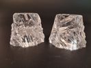 MARTTI RYTKÖNEN. 2 Ljuslyktor, "Icy", Orrefors.