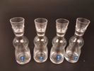 Jungfruglas/snappsglas. Bergdala, 4 stycken.