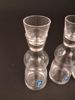 Jungfruglas/snappsglas. Bergdala, 4 stycken.