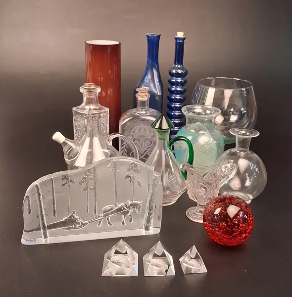 Diverse glas. Bl.a Boda, Nybro m.m.