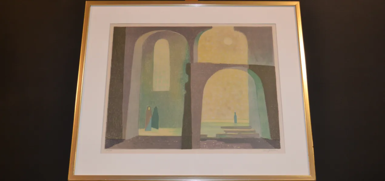SVEN JONSON. Färglitografi, signerad & numrerad 171/360.