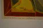 ERIK OLSON. Färglitografi, "Sankta Katarina av Vadstena", signerad & daterad 1952.