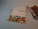 Diverse broderat, Bl.a flamskvävnad m.m.