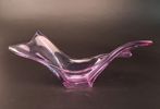 Skål. Bayel Art Glass. Fransk Neodymium.