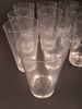 Diverse spritglas. 24 delar. Etsade stjärnor.