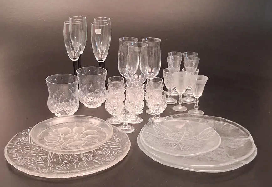Diverse glas. Bl.a Eden Orrefors, Luminarc.