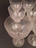 Diverse glas, spritglas. Slipad dekor.