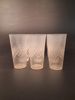 Diverse glas, spritglas. Slipad dekor.