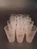 Diverse glas, spritglas. Slipad dekor.