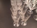 Diverse spritglas. Slipad dekor. 42 delar.