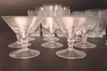 Diverse spritglas. Slipad dekor. 42 delar.