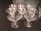 Diverse spritglas. Slipad dekor. 42 delar.