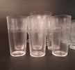 Diverse spritglas. Slipad dekor. 42 delar.