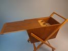 Syvagn, med hjul. Teak. 1900 talets mitt.