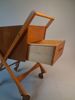 Syvagn, med hjul. Teak. 1900 talets mitt.