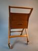 Syvagn, med hjul. Teak. 1900 talets mitt.