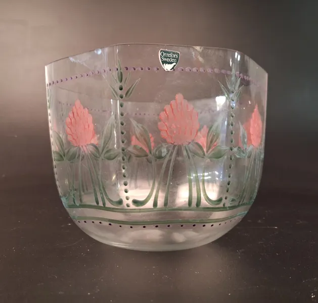 EVA ENGLUND. Skål, glas Orrefors.