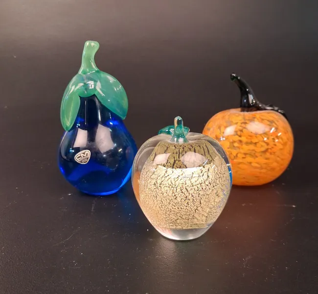 3 Skulpturer. Bl.a FM Konstglas / Strömbergshyttan.