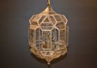 Taklampa. Glas & metall, 1900-talet.
