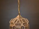 Taklampa. Glas & metall, 1900-talet.