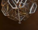 Taklampa. Glas & metall, 1900-talet.