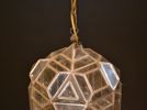 Taklampa. Glas & metall, 1900-talet.
