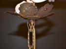 Taklampa. Glas & metall, 1900-talet.