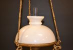 Takfotogenlampa. Metall & glas, 1900-talet.