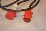 3-Fas kabel. Cirka 25m.