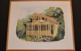 LILLAN BERG-HAGENFELDT. Akvarell, "Tivolipaviljongen i Laholm", signerad.