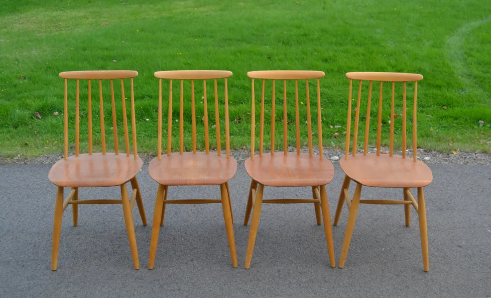 4 Pinnstolar. 1950/60-Talet.
