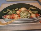4 Träbrickor/tavlor "Decoratoa Mano". Rita Simonetto, Italien.