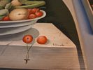 4 Träbrickor/tavlor "Decoratoa Mano". Rita Simonetto, Italien.