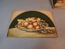 4 Träbrickor/tavlor "Decoratoa Mano". Rita Simonetto, Italien.