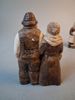 4 Figuriner & 3 tavlor. Gips, Made in Danmark.