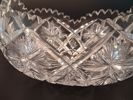 Kristall skål, glas.